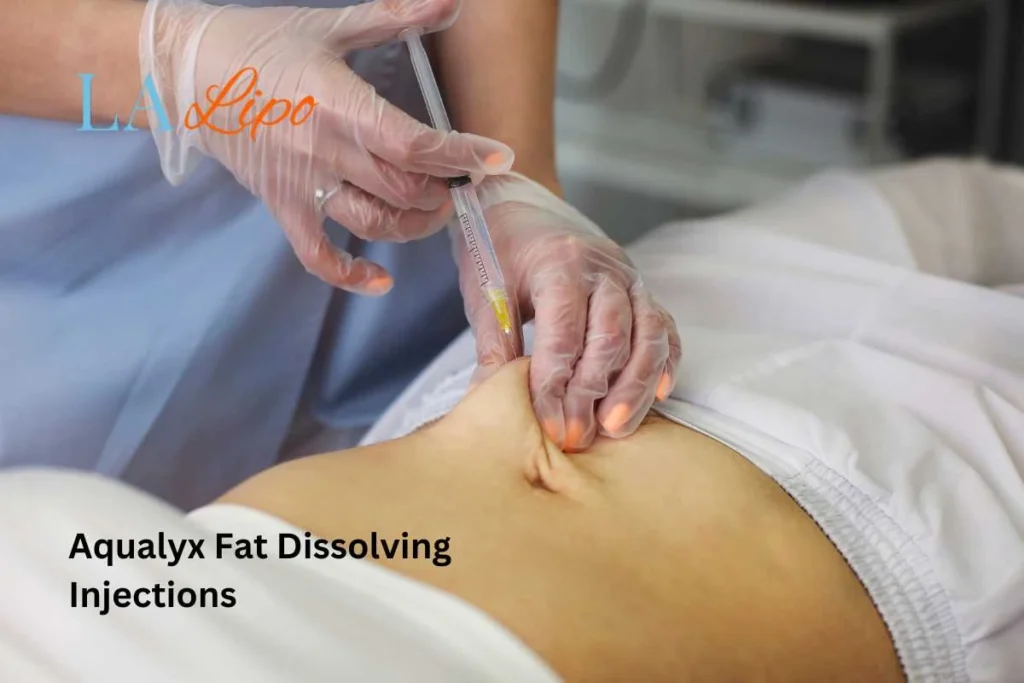 woman having fat dissolving injections Gerrards Cross in the stomach