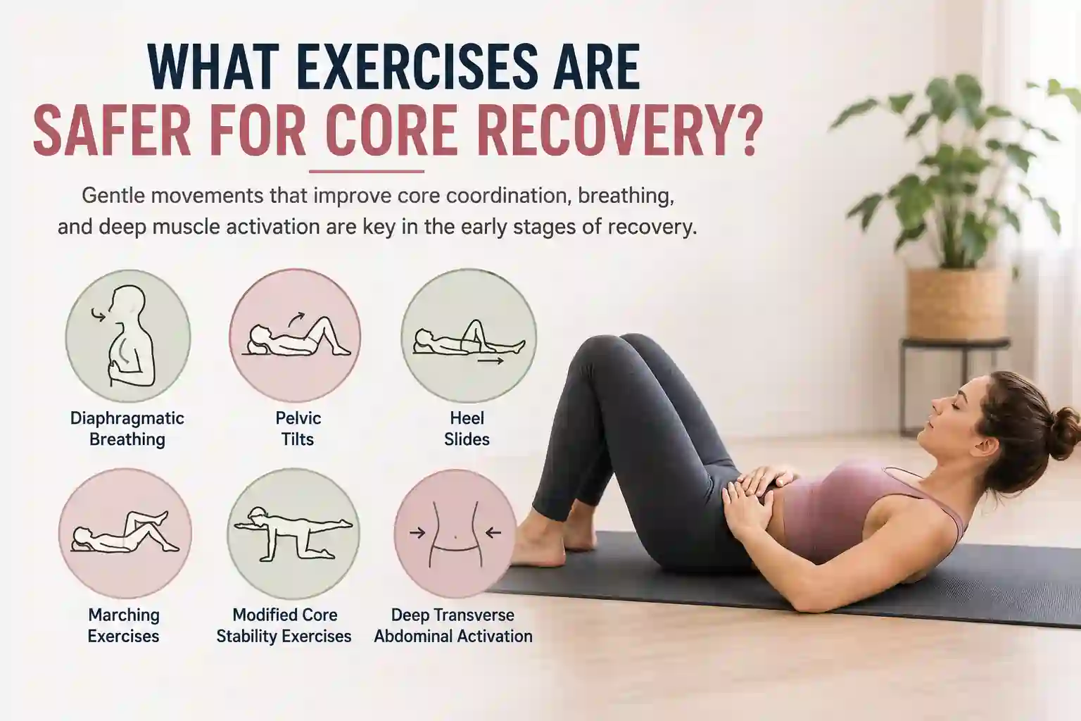 Which exercises may help diastasis recti Gerrards Cross?